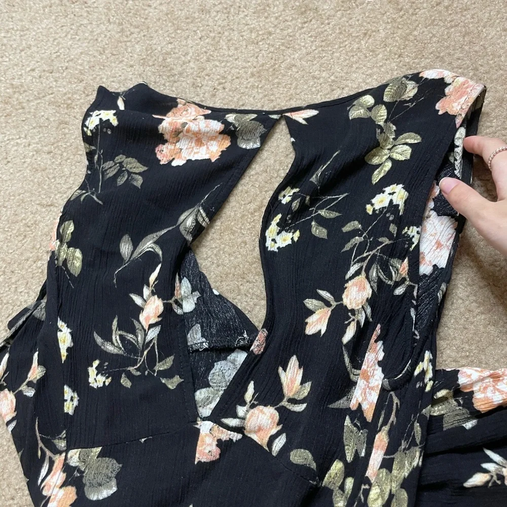 Cotton Candy floral tattered mini dress - Picture 3 of 5